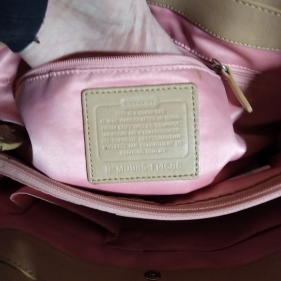 Coach Penelope Tan Leather Satchel M0985-F14686 - Picture 14 of 15